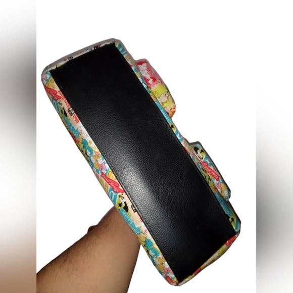 Authentic Disney Park Cartoon Handbag Collage Purse vintage Mickey & Friends bag - Picture 5 of 13